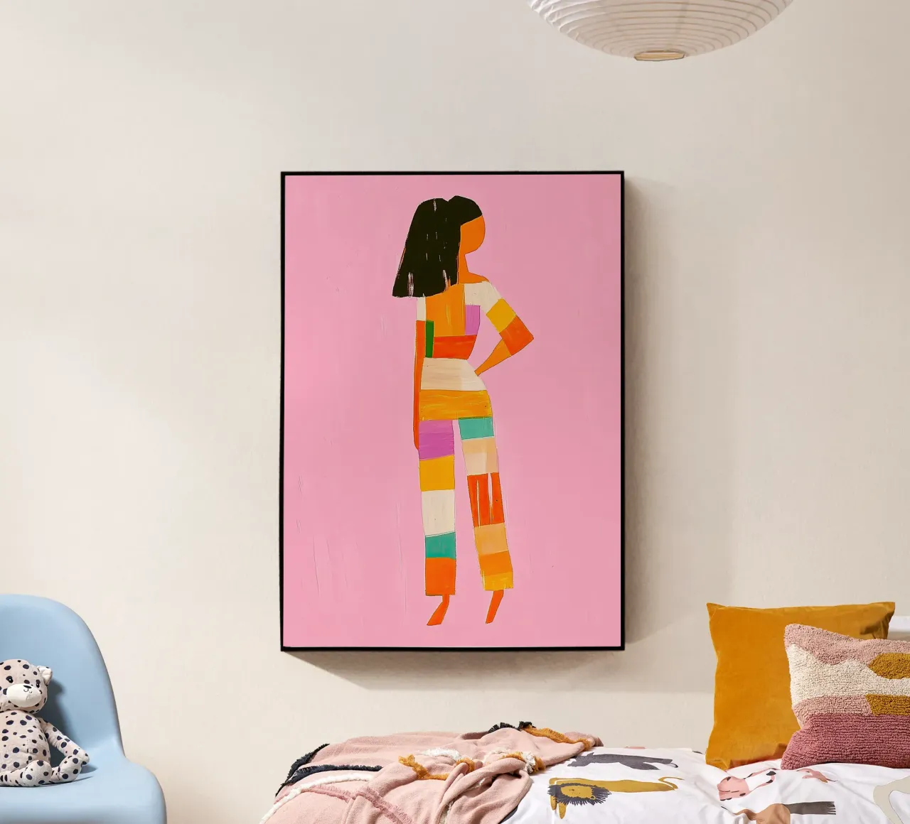 Rosa Farbe Block Jumpsuit | Maximalistische Mode Pop Art | Dop Acryl-Glas von dawnthesea