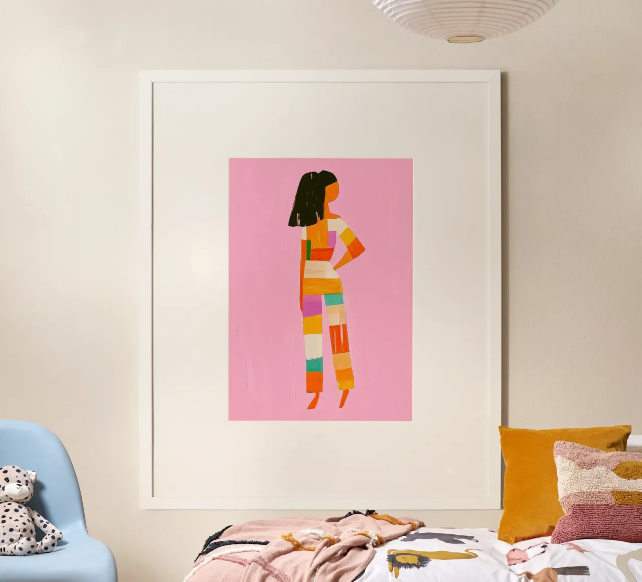 Rosa Farbe Block Jumpsuit | Maximalistische Mode Pop Art | Dop Hahnemühle von dawnthesea