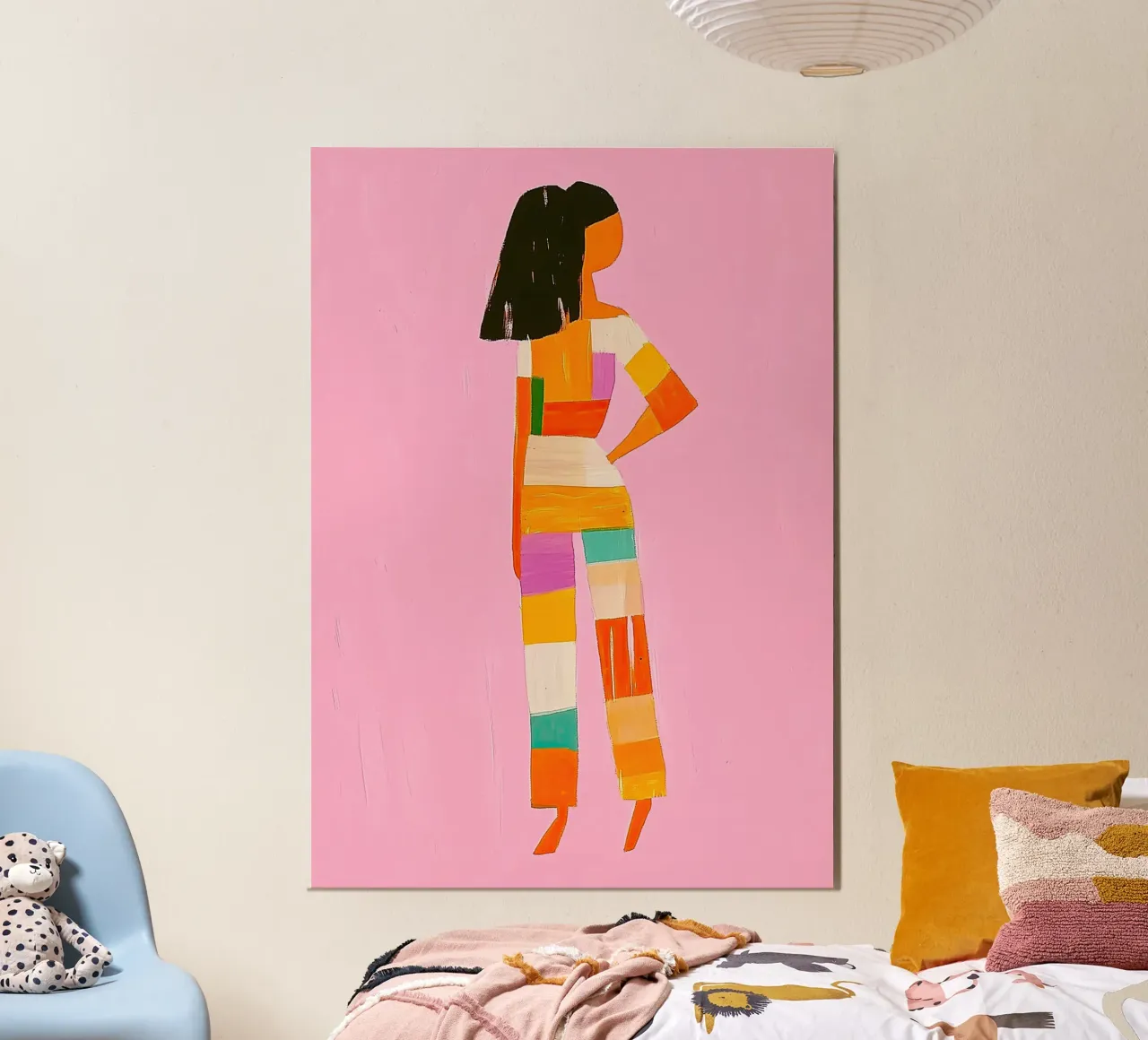 Rosa Farbe Block Jumpsuit | Maximalistische Mode Pop Art | Dop Hahnemühle von dawnthesea