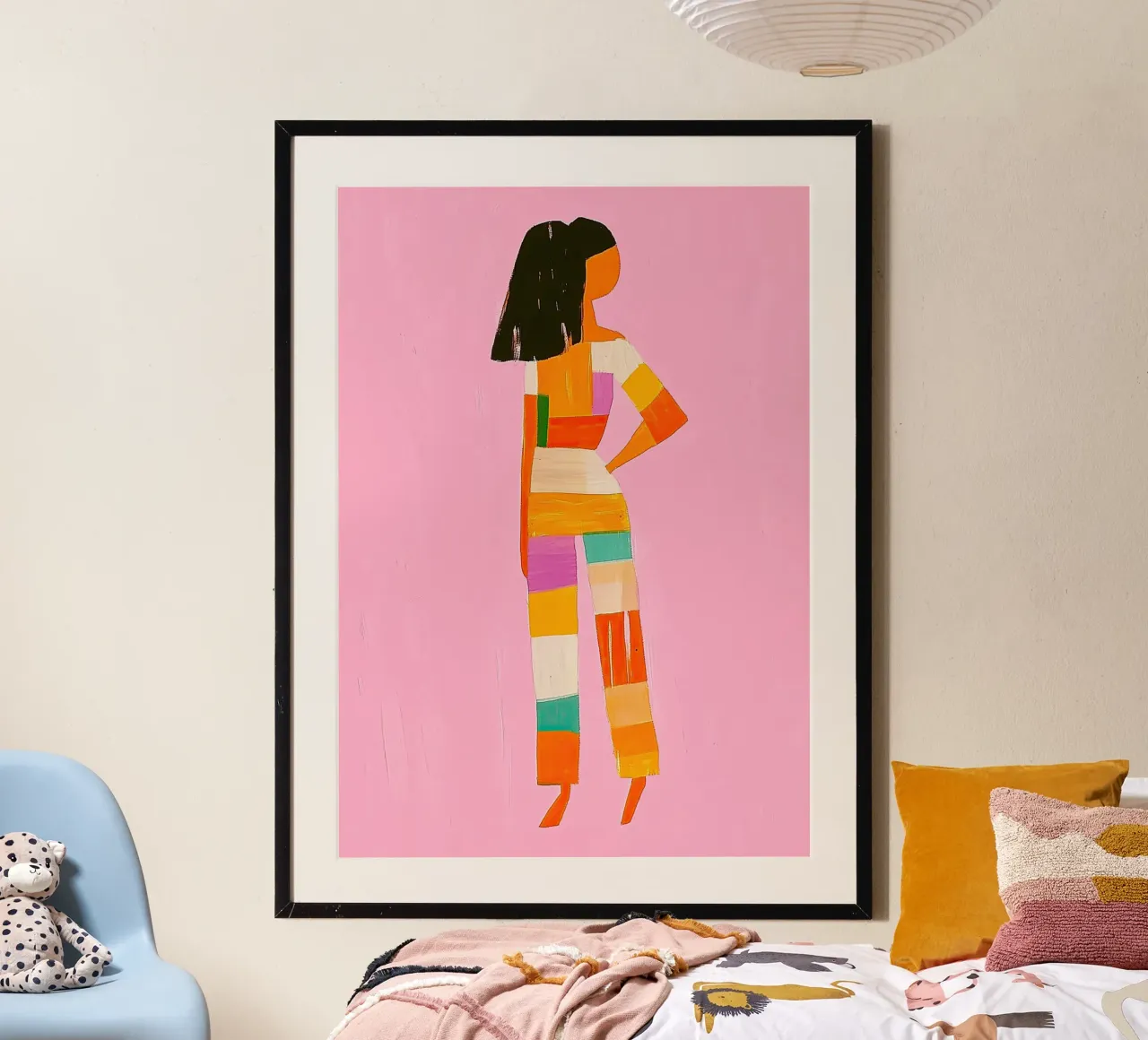 Rosa Farbe Block Jumpsuit | Maximalistische Mode Pop Art | Dop Hahnemühle von dawnthesea