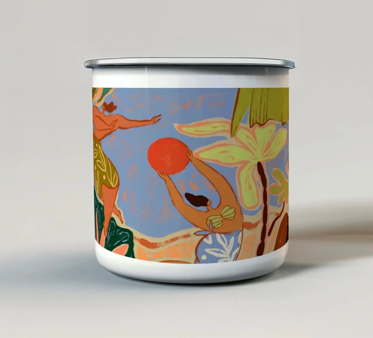 Mezza estate in movimento tazza in smalto da Arty Guava