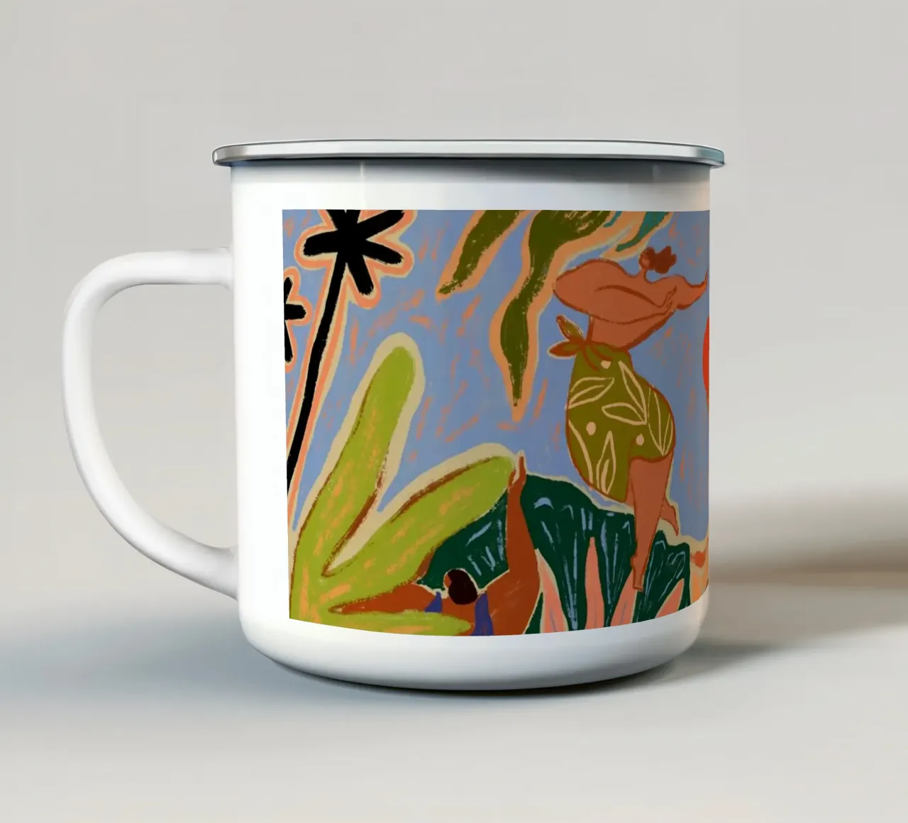 Mezza estate in movimento tazza in smalto da Arty Guava