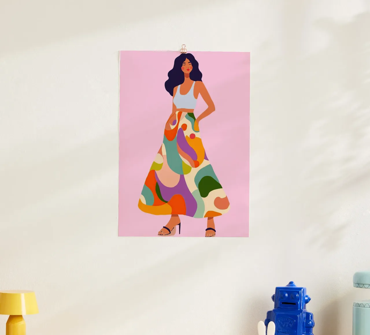 Abstracte Flow Rok Kunst: Bohemian Maximalistische mode print hahnemühle van dawnthesea