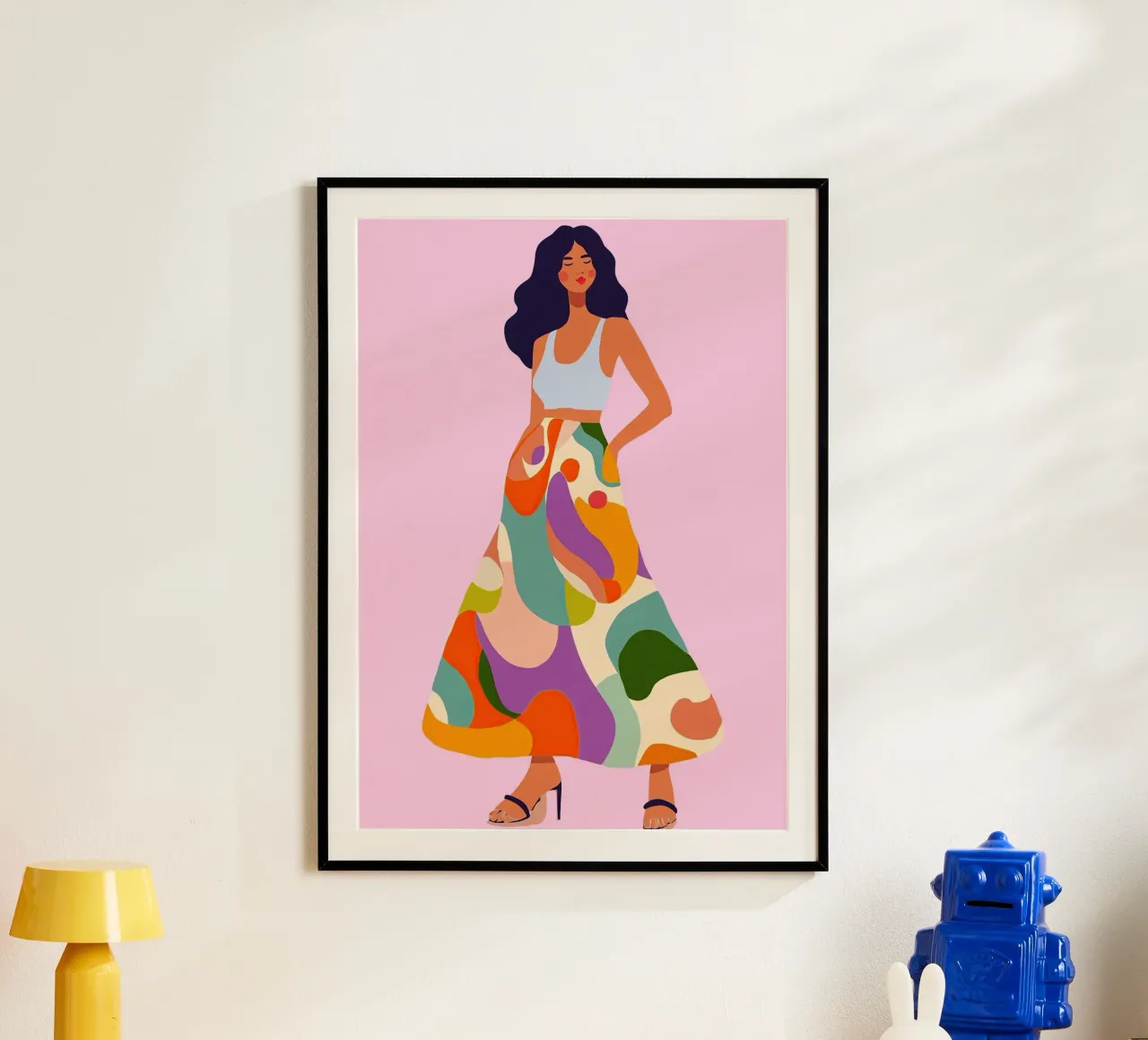 Abstracte Flow Rok Kunst: Bohemian Maximalistische mode print hahnemühle van dawnthesea