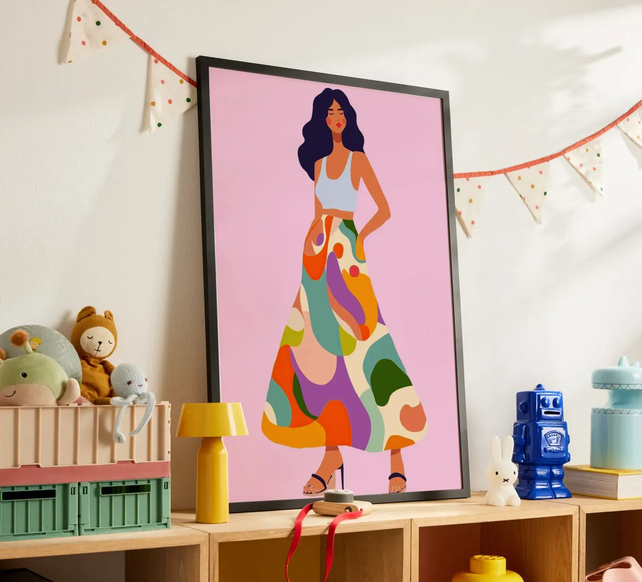 Abstracte Flow Rok Kunst: Bohemian Maximalistische mode print hahnemühle van dawnthesea