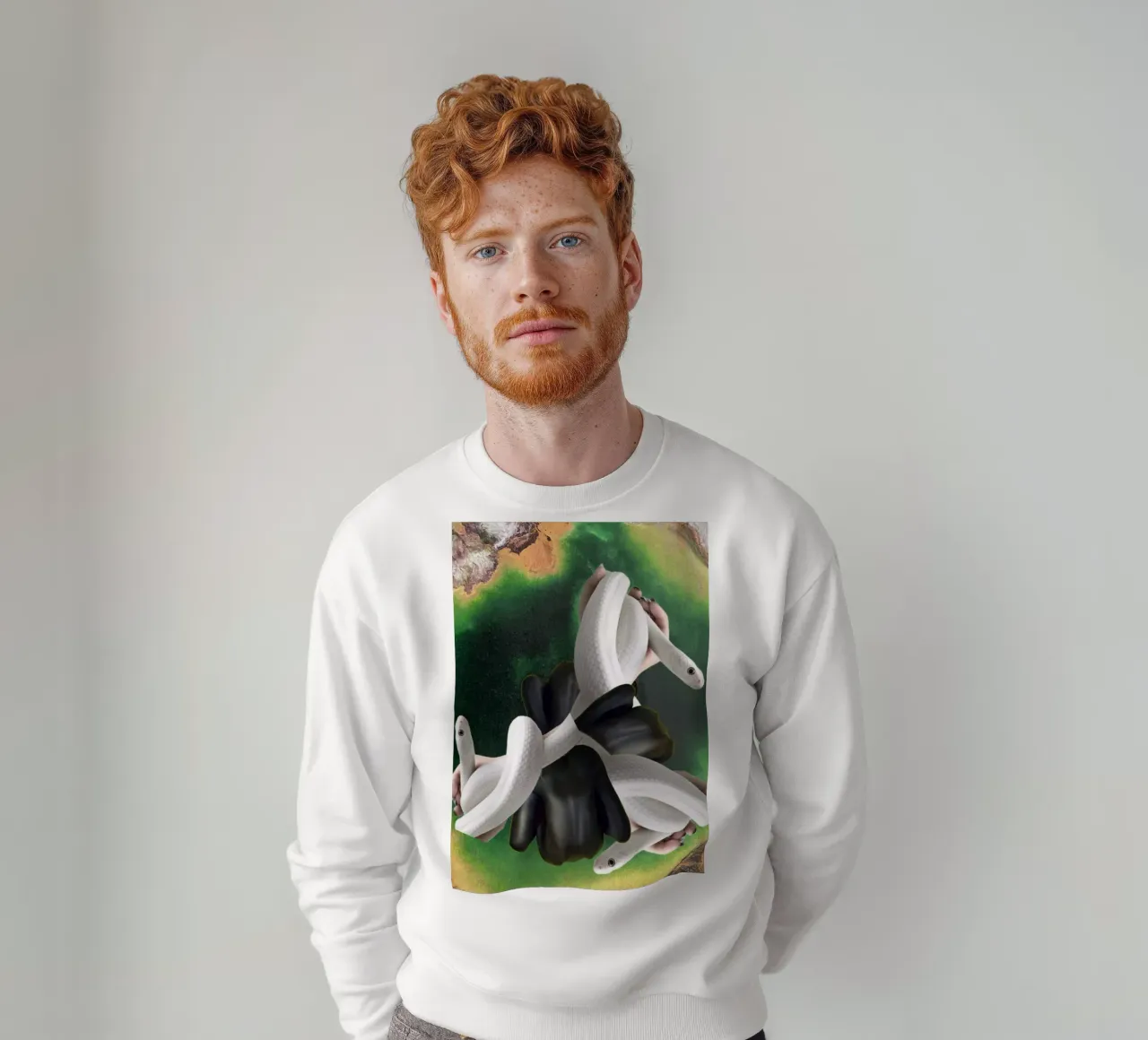 Serpiente sudadera de dekonstruktiv