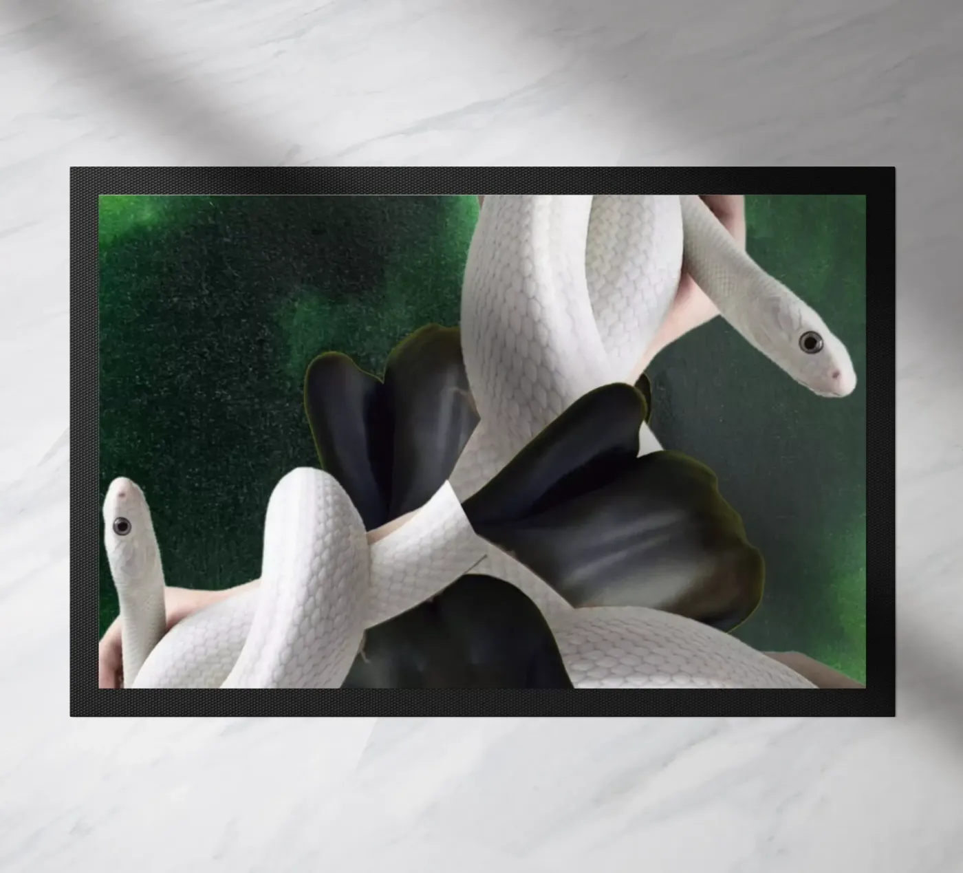 Serpent paillasson de dekonstruktiv