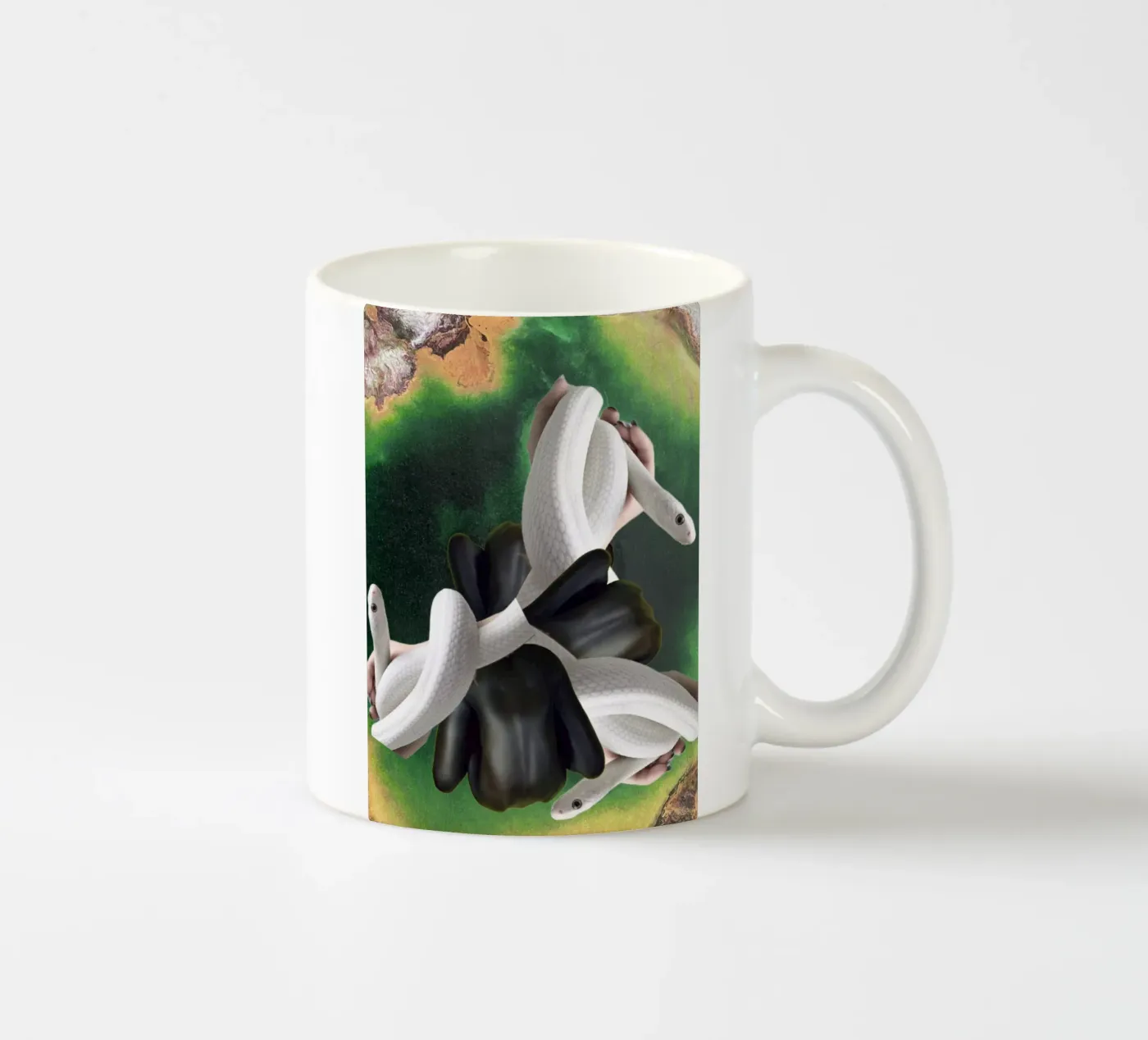 Snake ceramic mug by dekonstruktiv