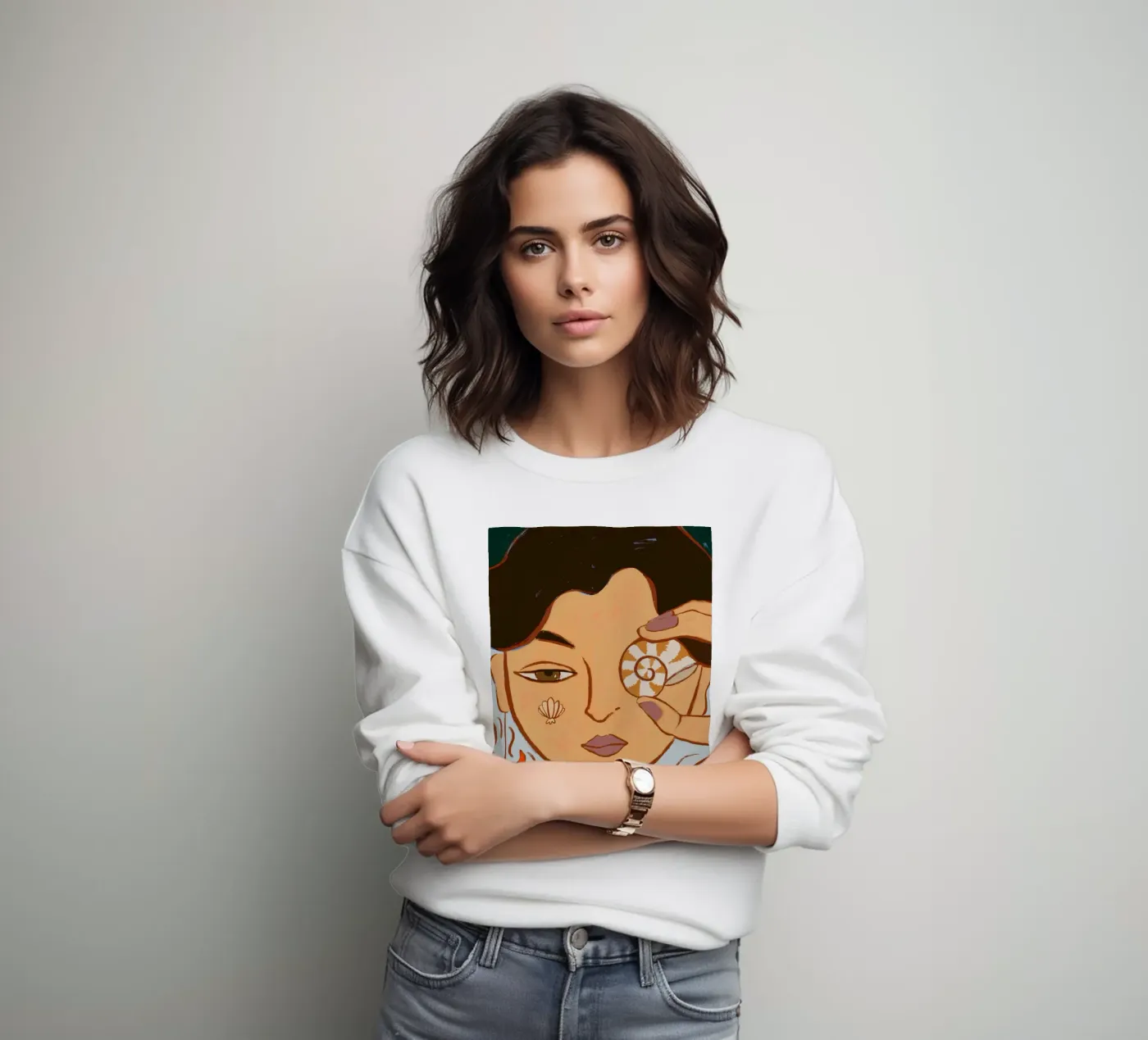 Visione della conchiglia felpa da Arty Guava