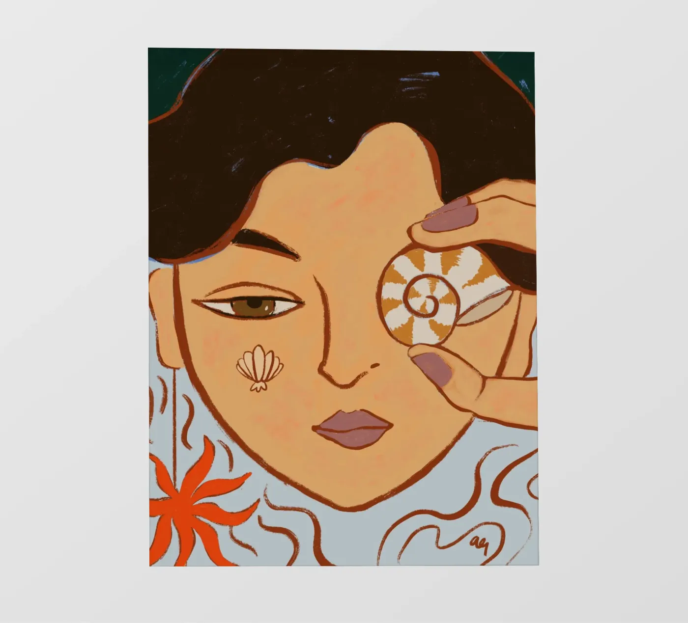 Visione della conchiglia pellicola backlit da Arty Guava