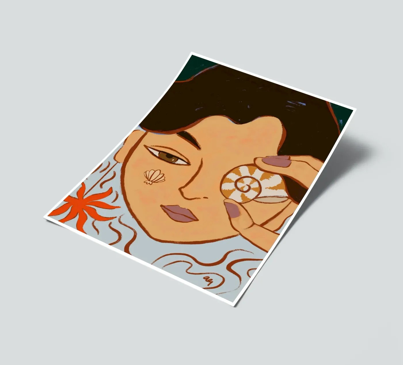 Shell Vision sticker sheet by Arty Guava