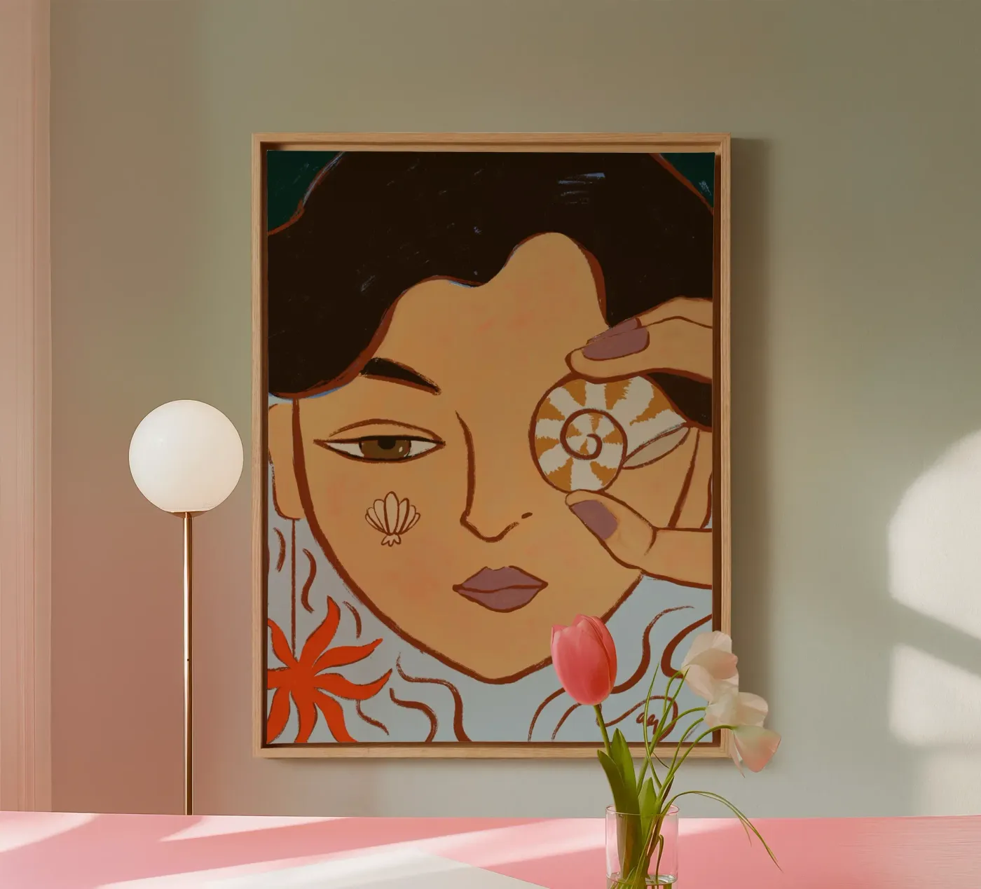 Shell Visie canvas van Arty Guava