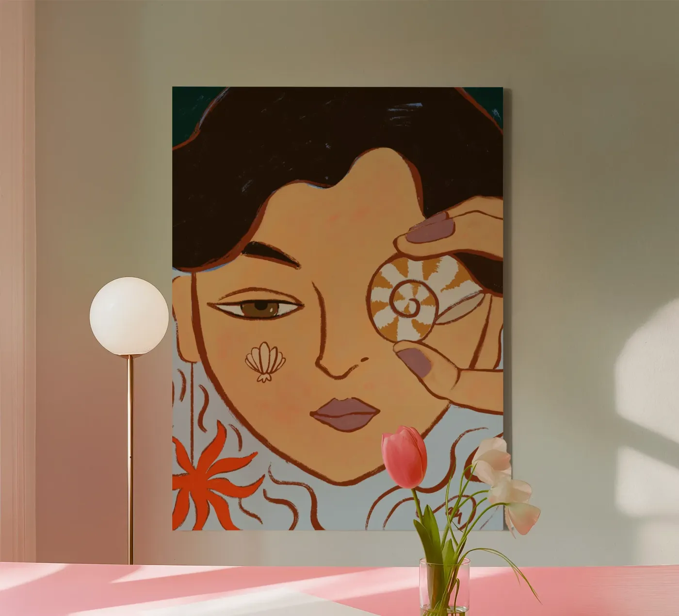 Shell Visie canvas van Arty Guava