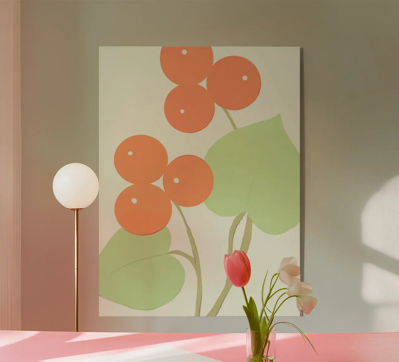 Semplice natura morta con bacche d'arancia plexiglass da Life of Pie