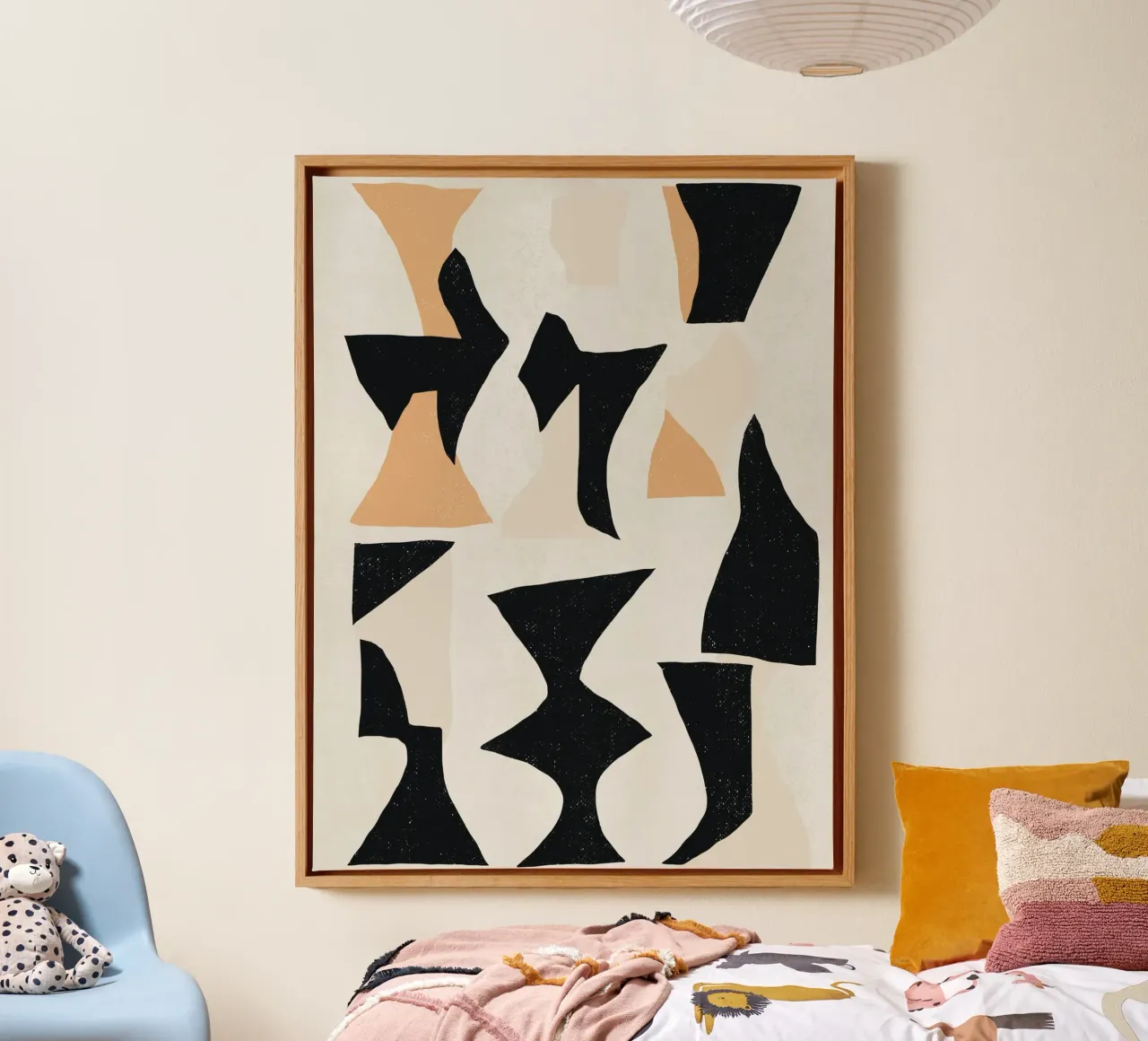 Collage di forme geometriche tela da Life of Pie