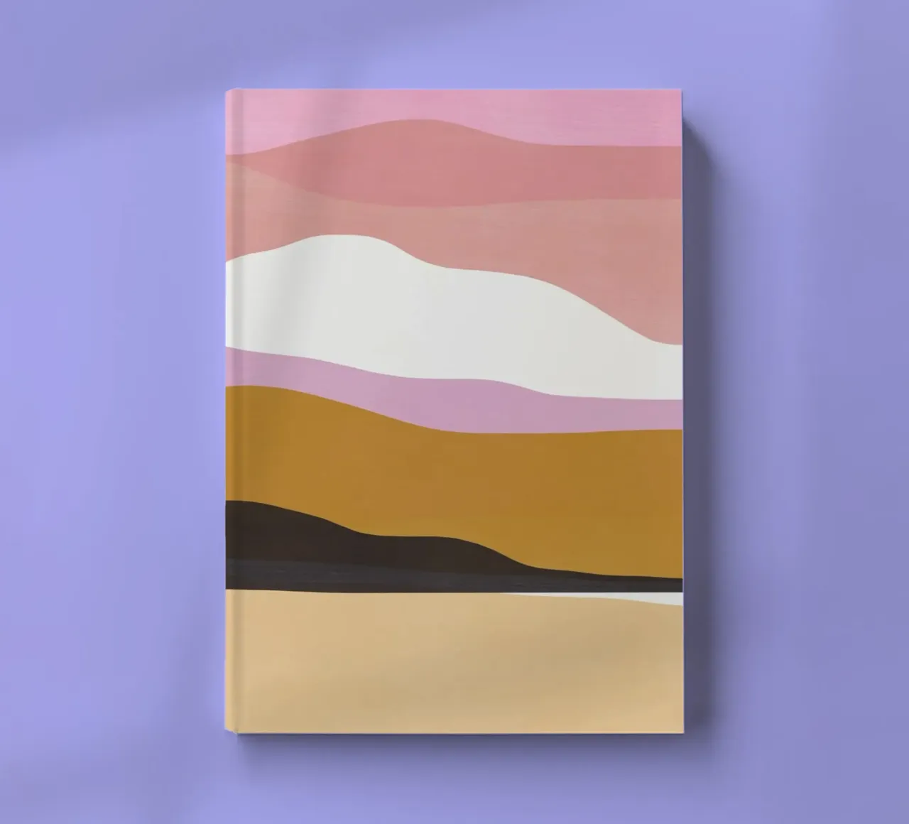 Colorful Abstract Landscape notebook by Life of Pie