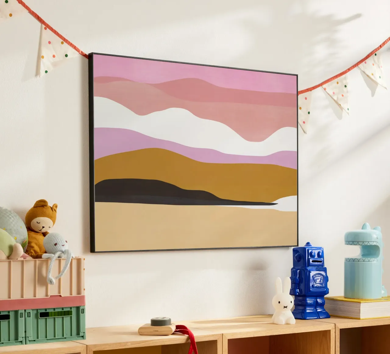 Paesaggio astratto colorato alluminio dibond da Life of Pie