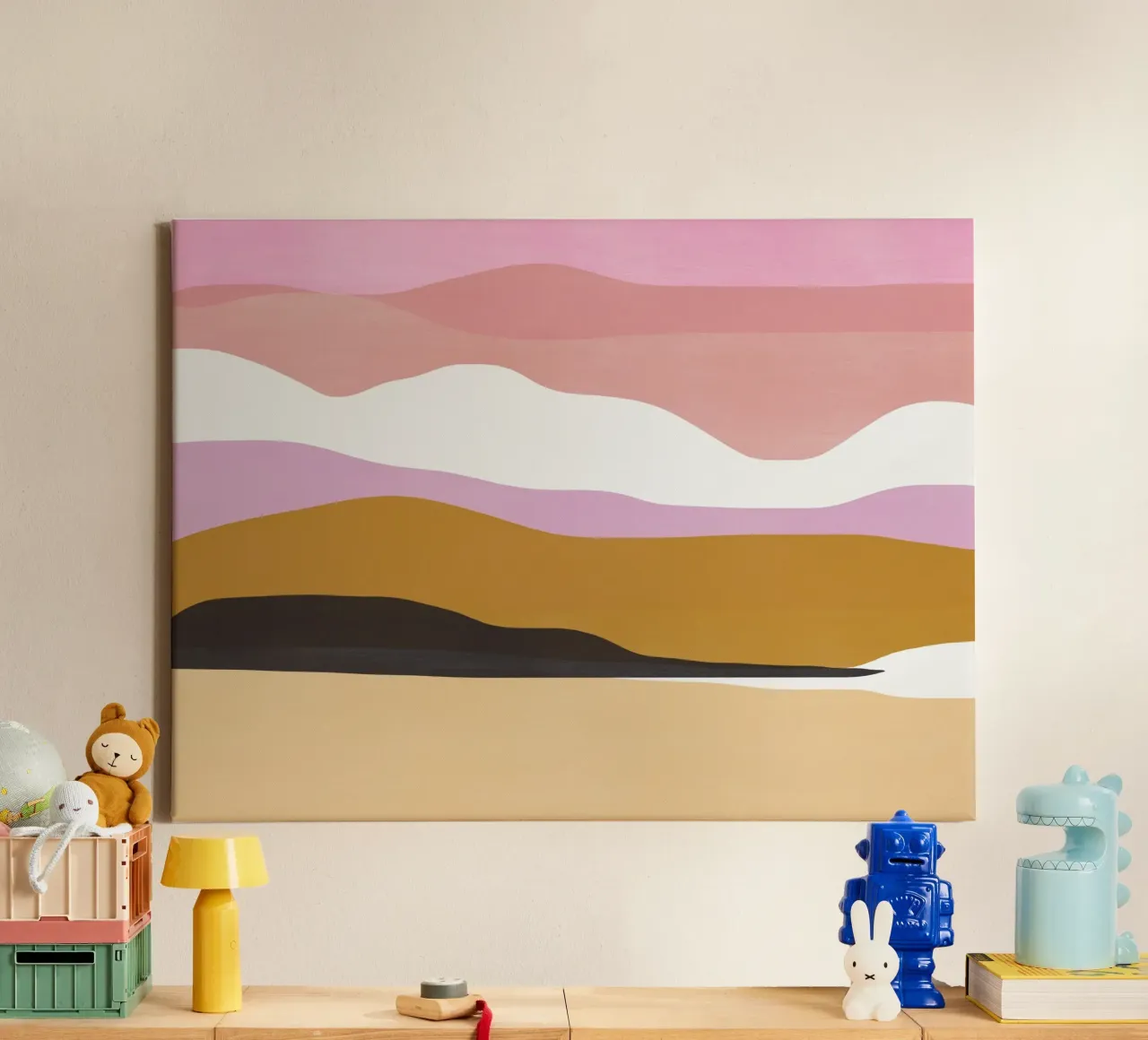 Colorful Abstract Landscape canvas by Life of Pie