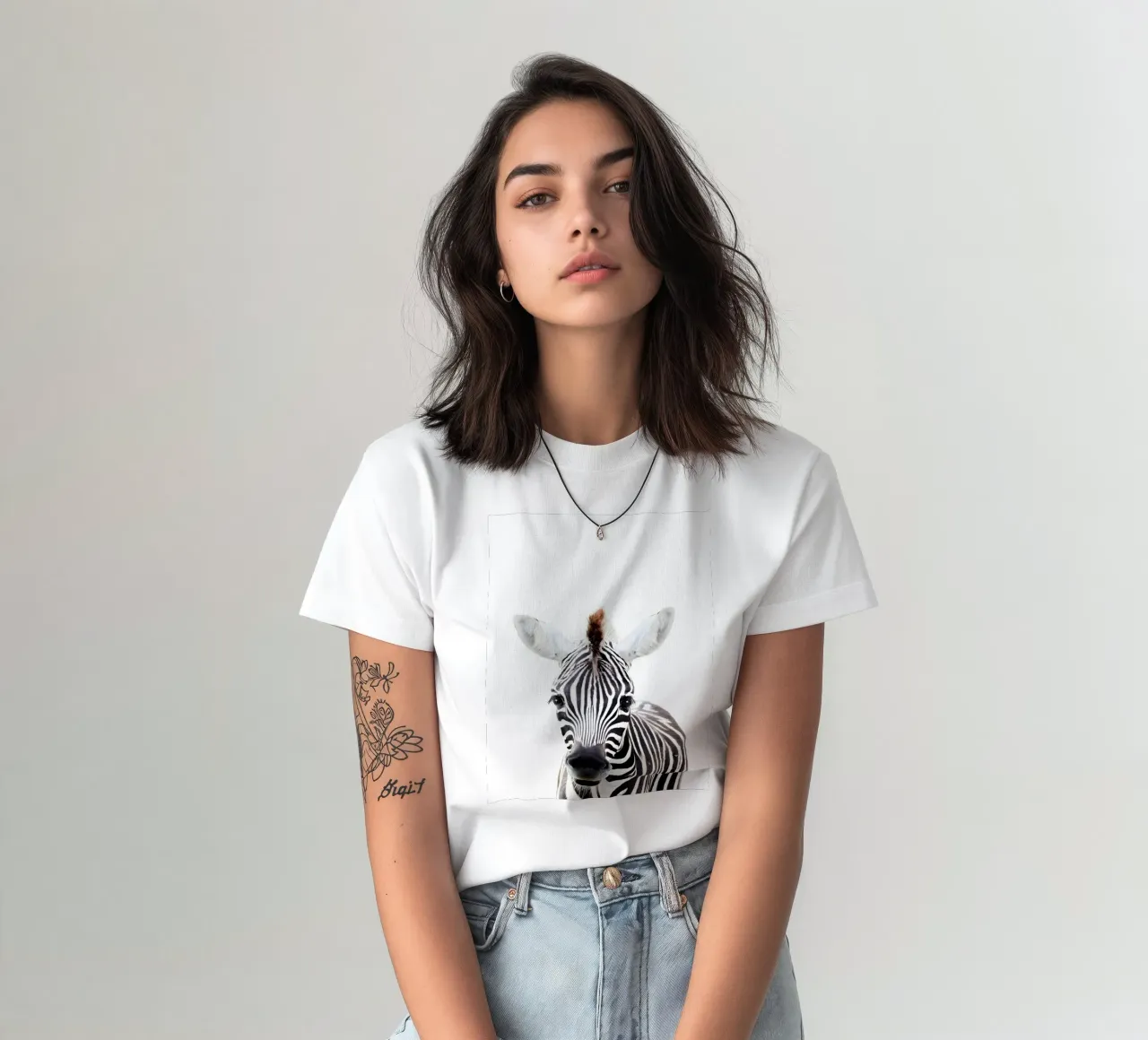 Ritratto di zebra t-shirt da Pixel Boy