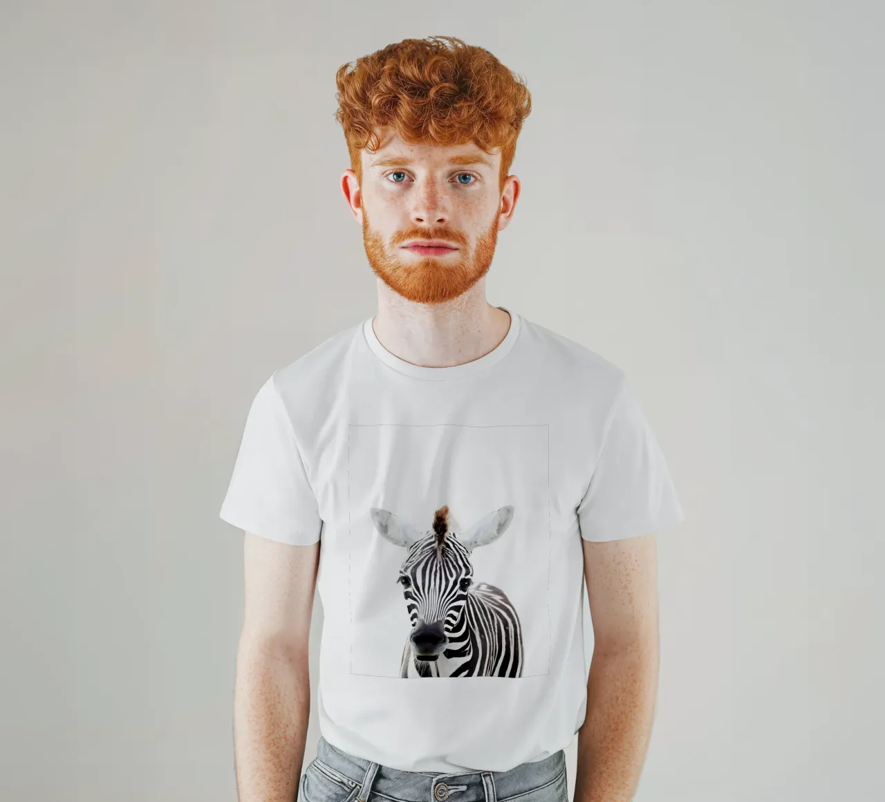Ritratto di zebra t-shirt da Pixel Boy