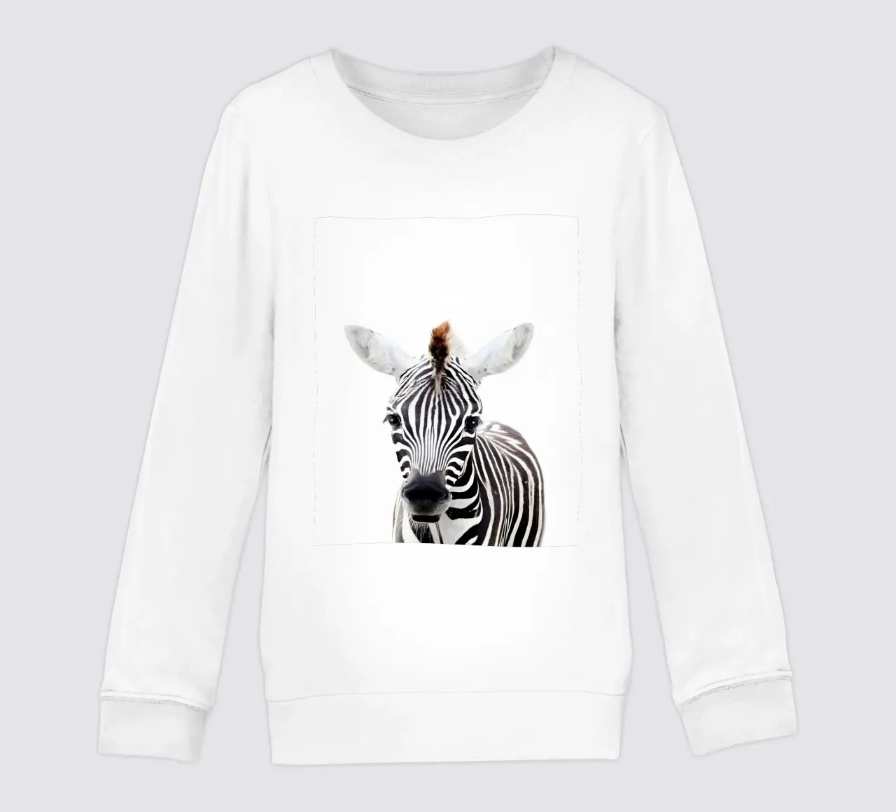 Ritratto di zebra felpa bambino da Pixel Boy