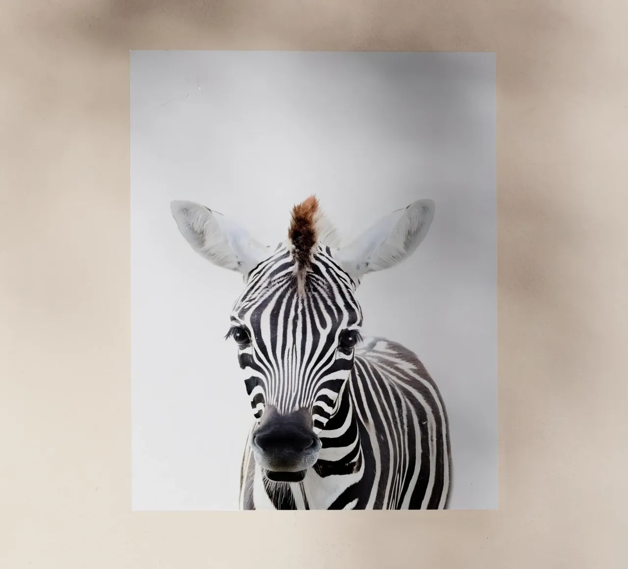 Ritratto di zebra pellicola backlit da Pixel Boy