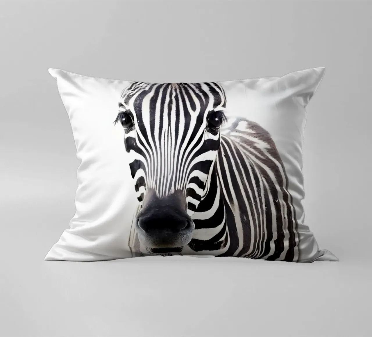 Ritratto di zebra cuscino da Pixel Boy
