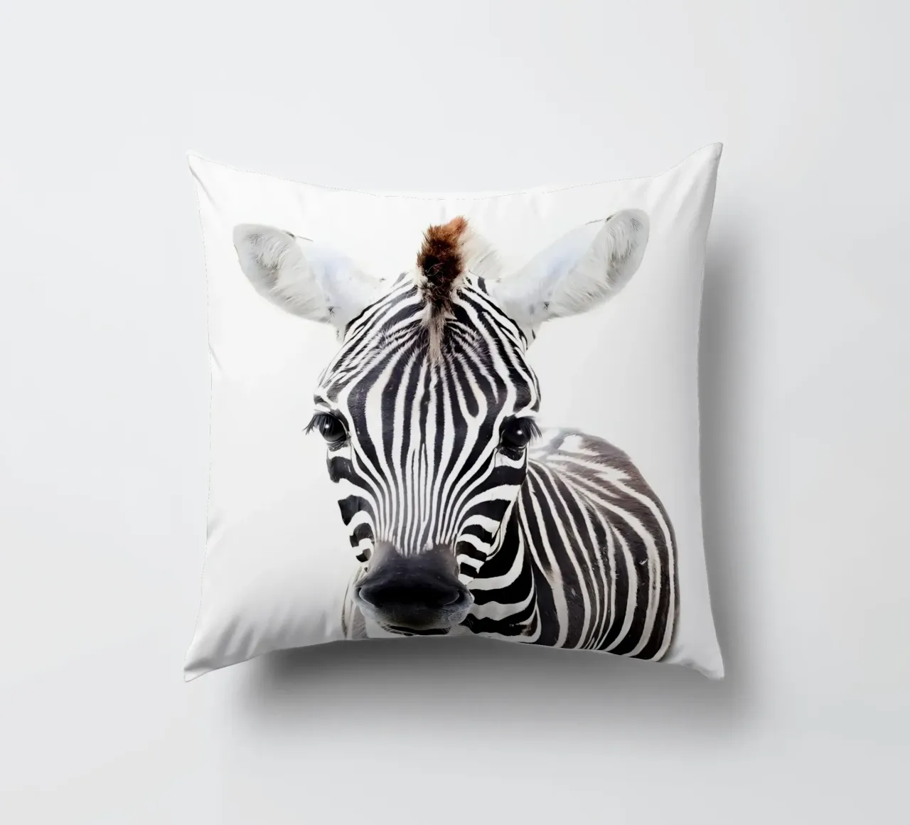 Ritratto di zebra cuscino da Pixel Boy