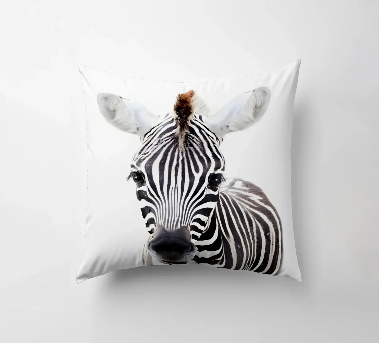 Ritratto di zebra cuscino da Pixel Boy