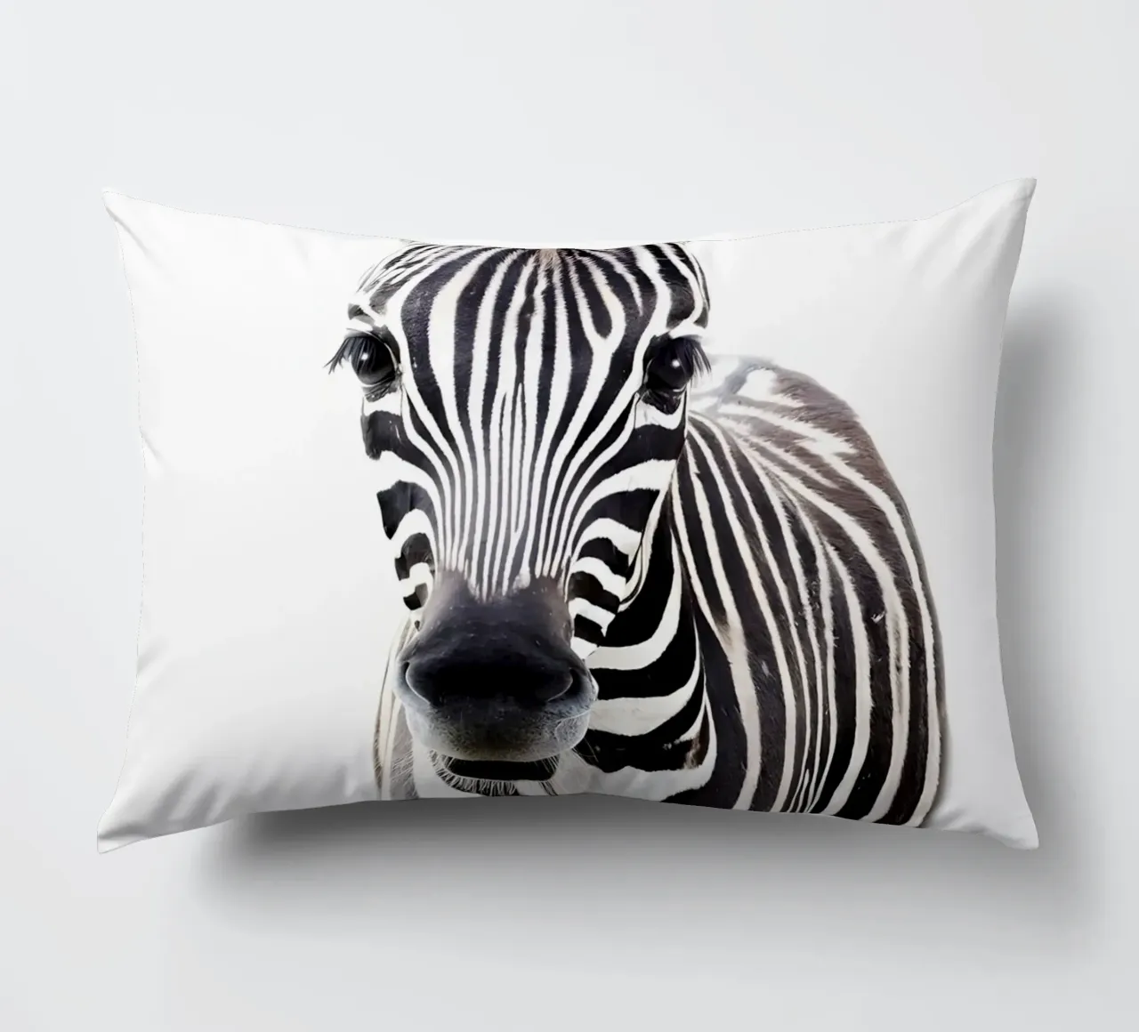 Ritratto di zebra cuscino da Pixel Boy