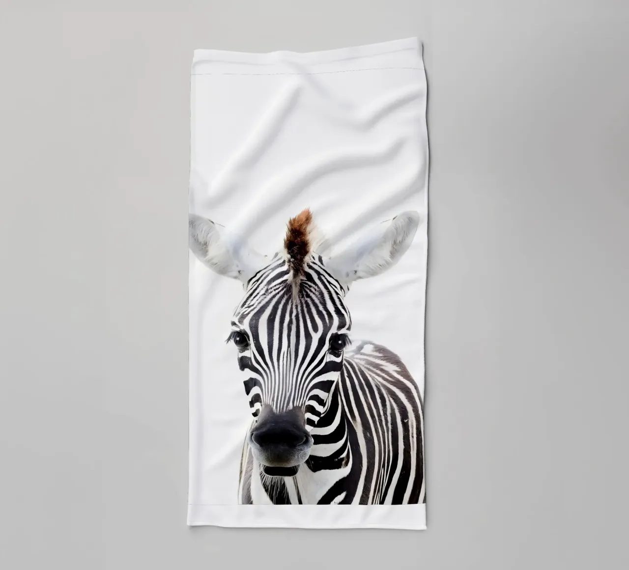 Ritratto di zebra asciugamano da bagno da Pixel Boy