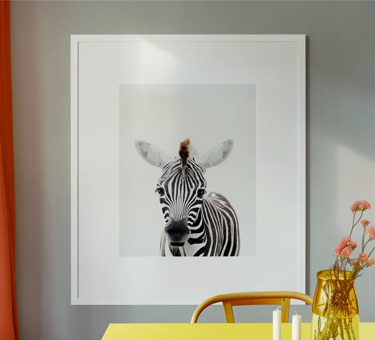 Ritratto di zebra poster da Pixel Boy