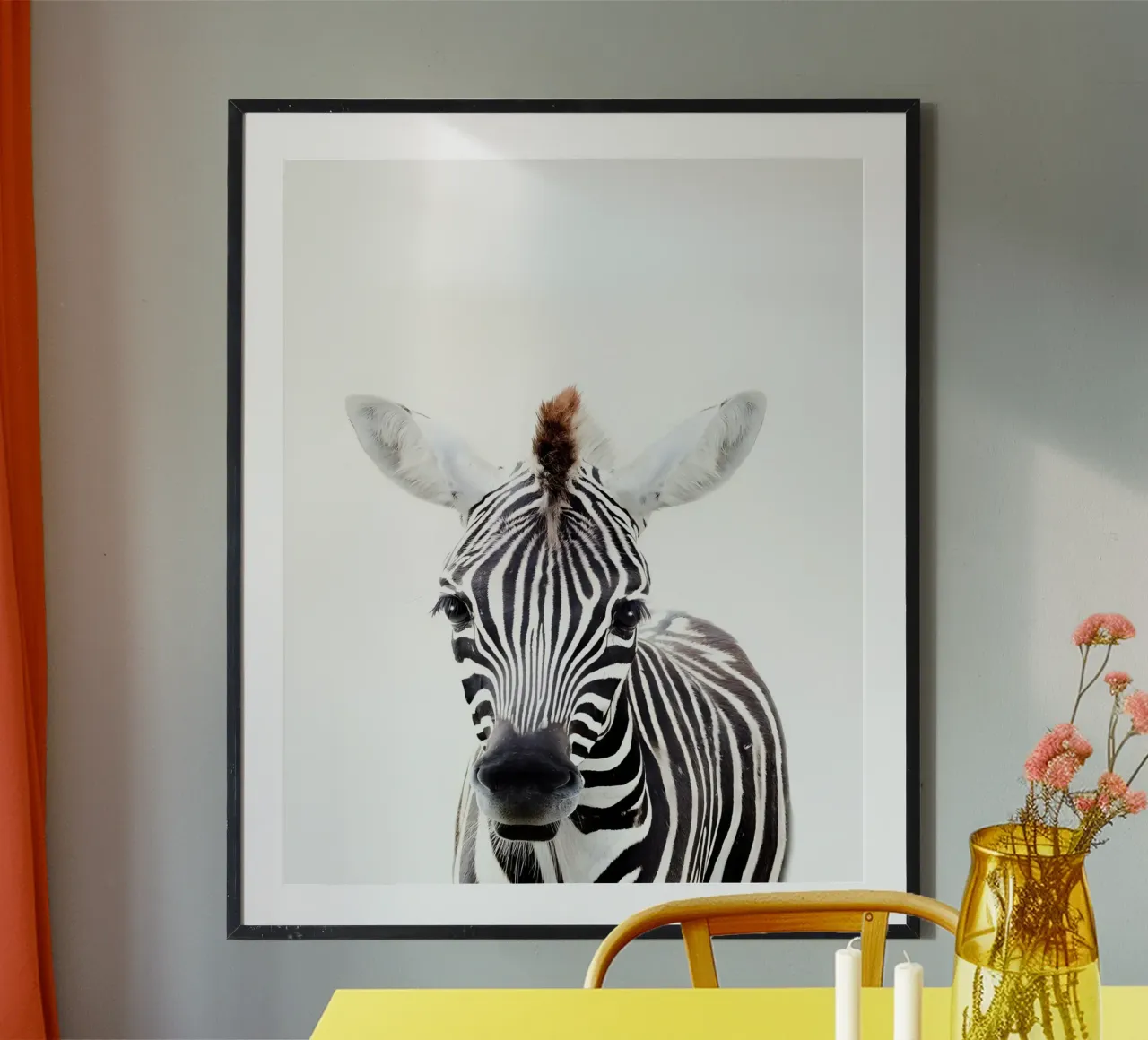 Ritratto di zebra poster da Pixel Boy