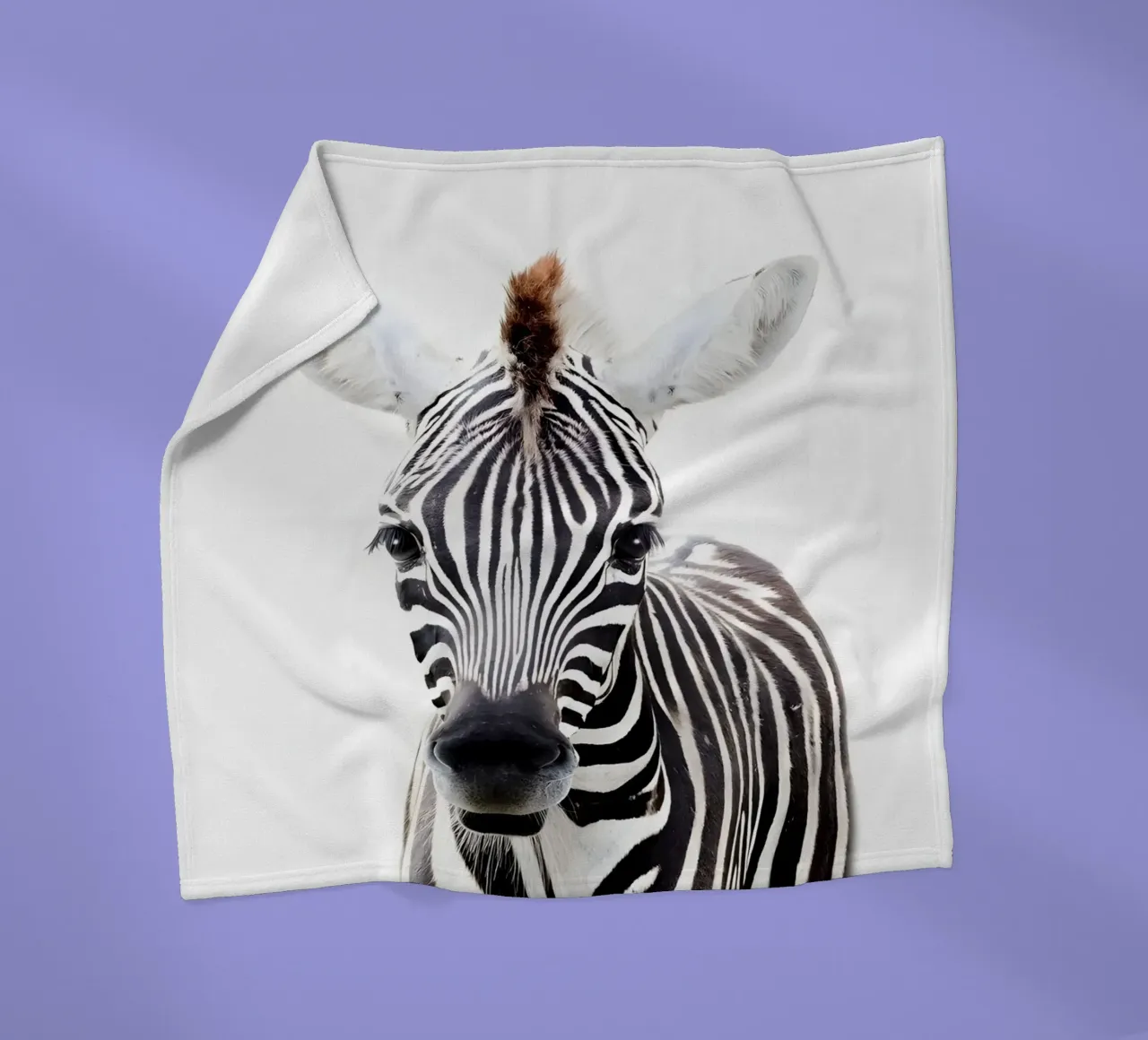 Ritratto di zebra coperta in pile da Pixel Boy