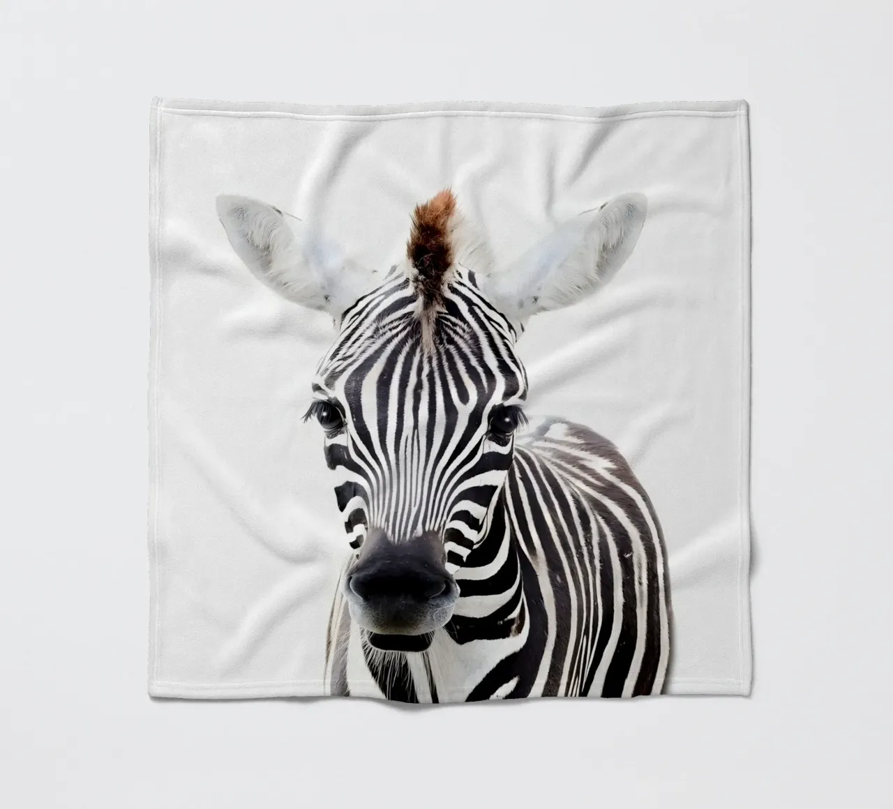 Ritratto di zebra coperta in pile da Pixel Boy