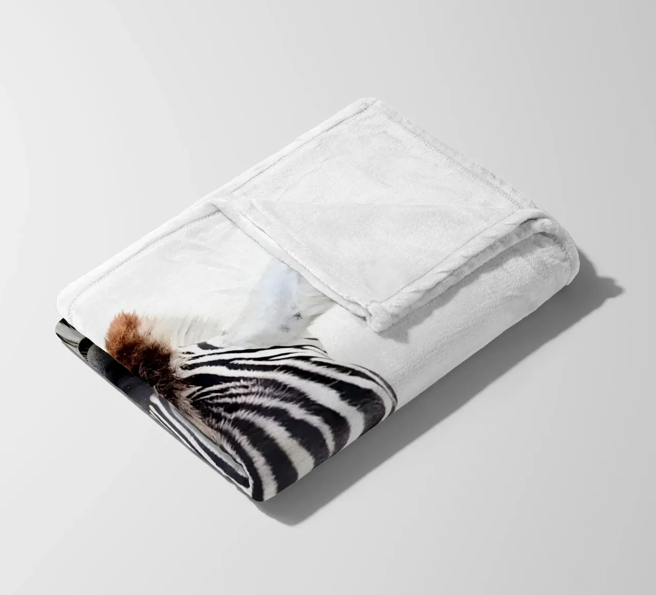 Ritratto di zebra coperta in pile da Pixel Boy