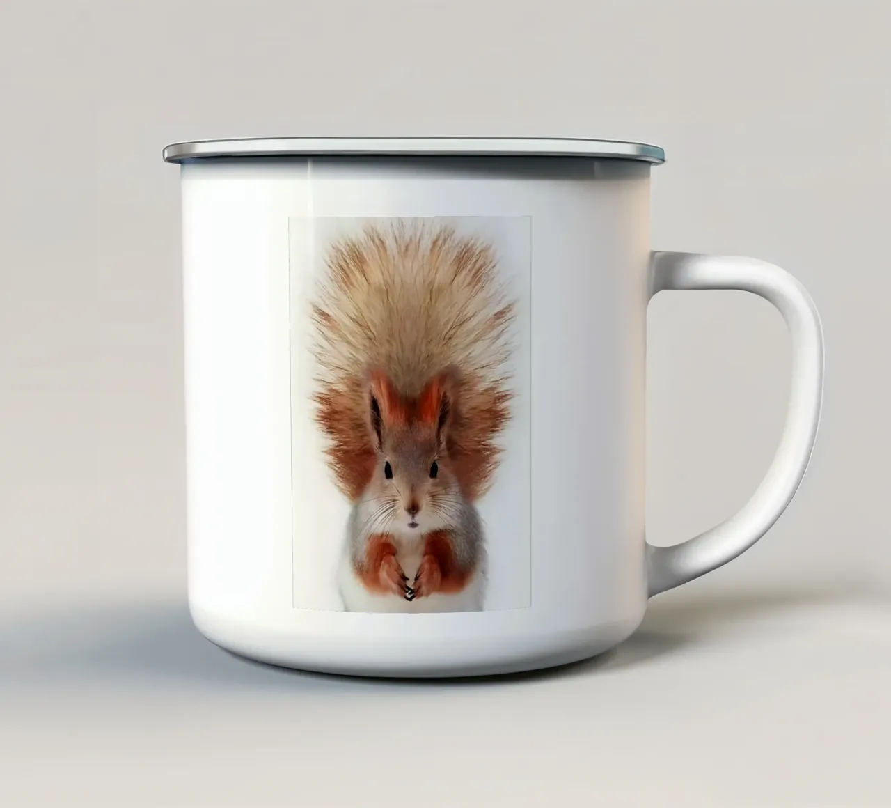 Coda soffice tazza in smalto da Pixel Boy