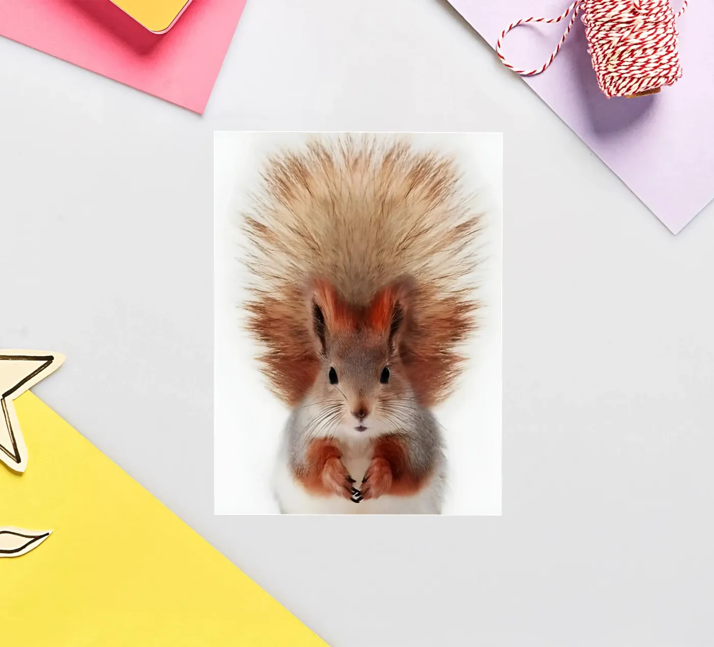 Queue duveteuse autocollant de Pixel Boy