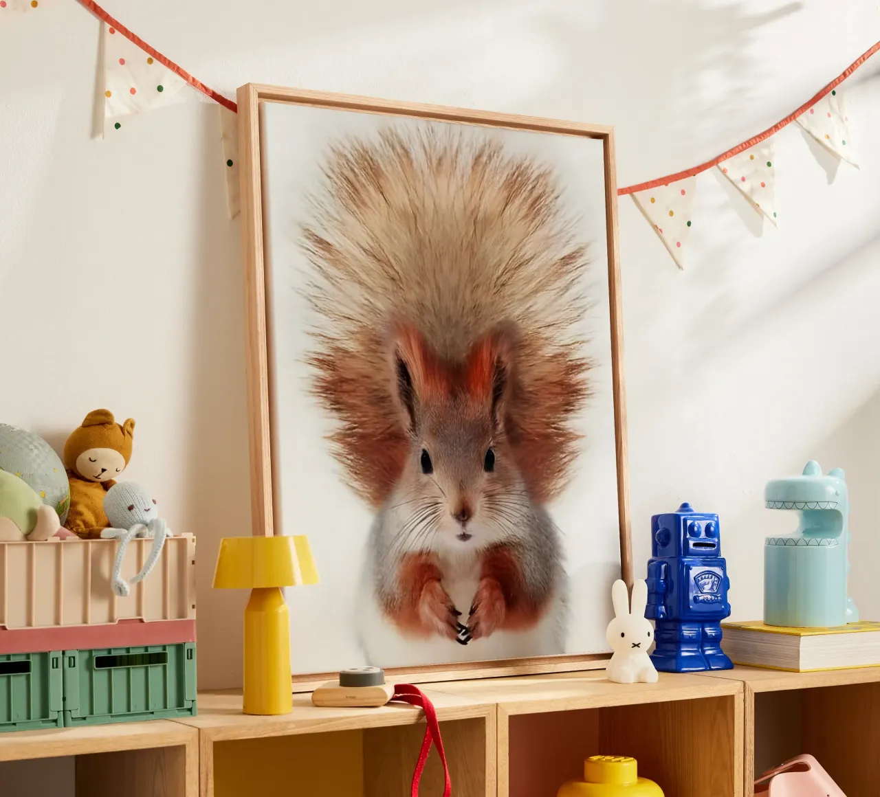 Queue duveteuse toile de Pixel Boy