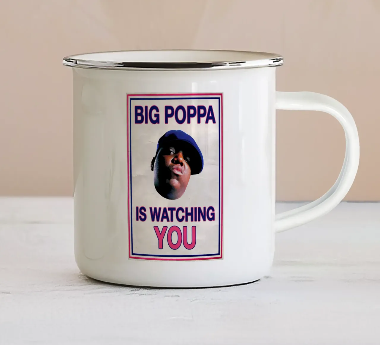 Big Poppa tazza in smalto da Ads Libitum