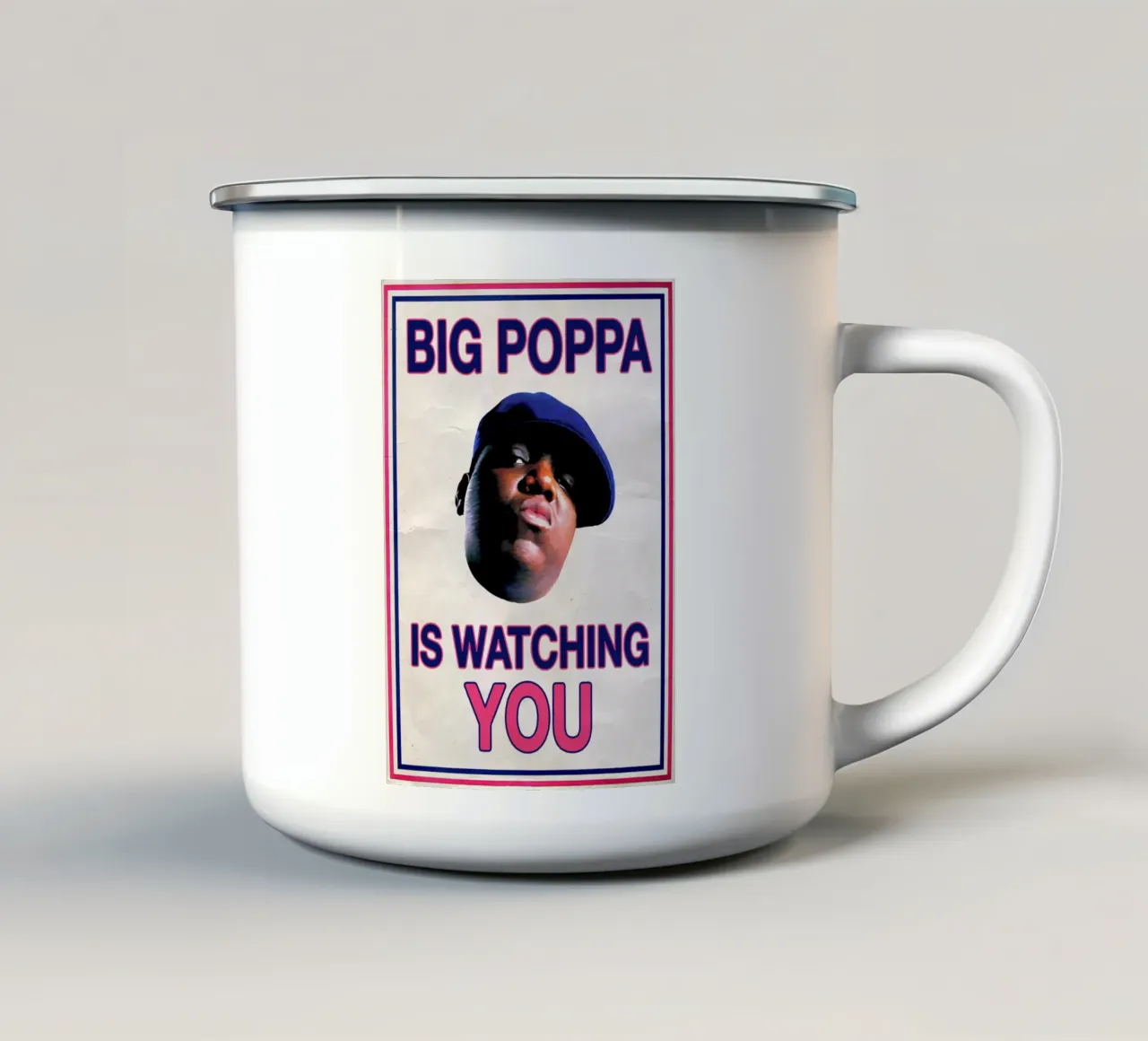 Big Poppa tazza in smalto da Ads Libitum