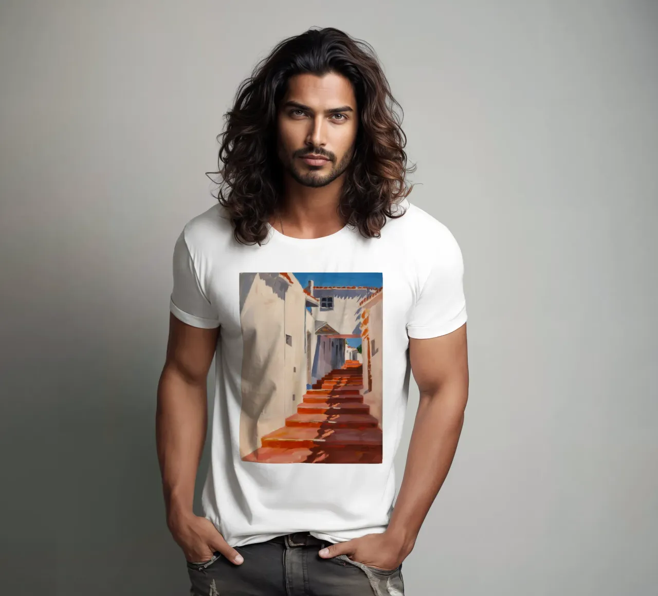 Passaggio della scala cremisi t-shirt da Angkasa Mist