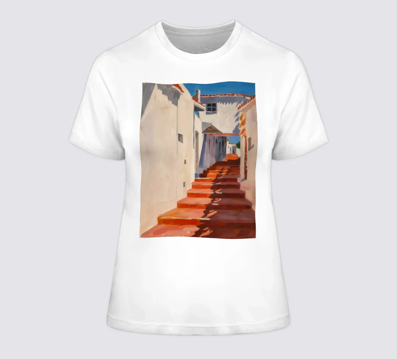 Passaggio della scala cremisi t-shirt da donna da Angkasa Mist