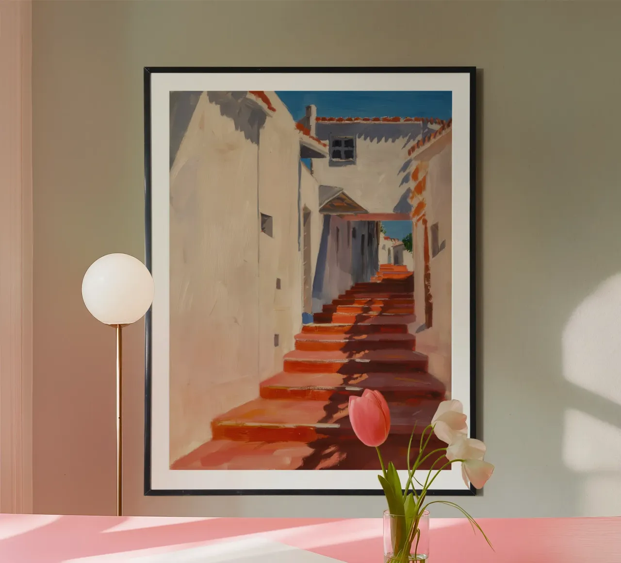 Passaggio della scala cremisi poster da Angkasa Mist