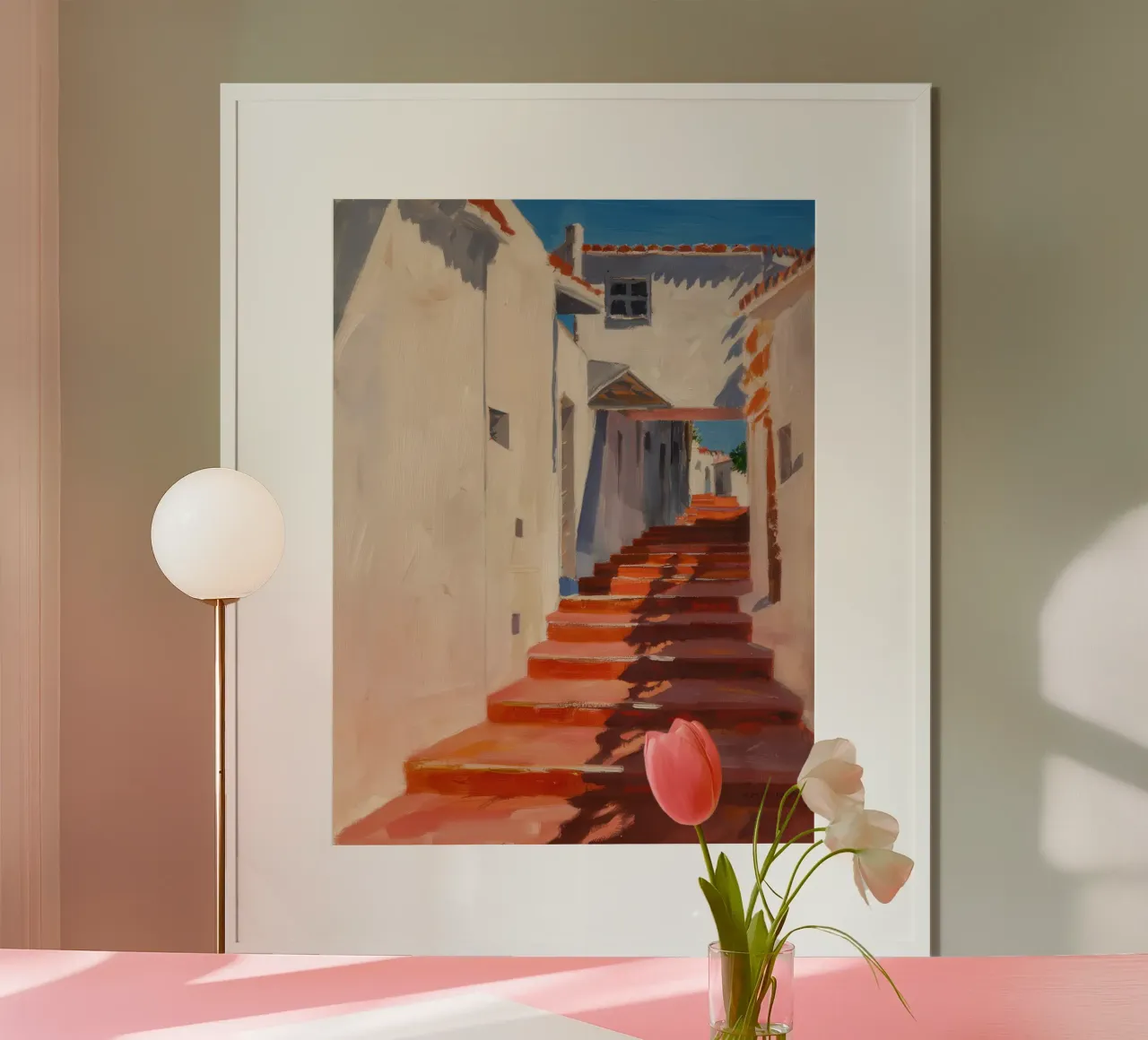 Passaggio della scala cremisi poster da Angkasa Mist