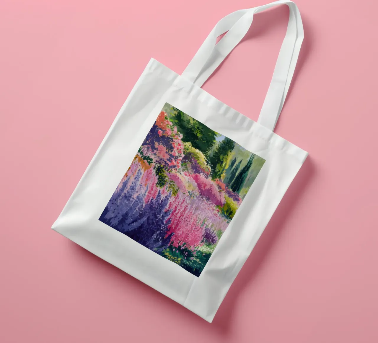 Sogno di un prato di lupini borsa in juta da Angkasa Mist