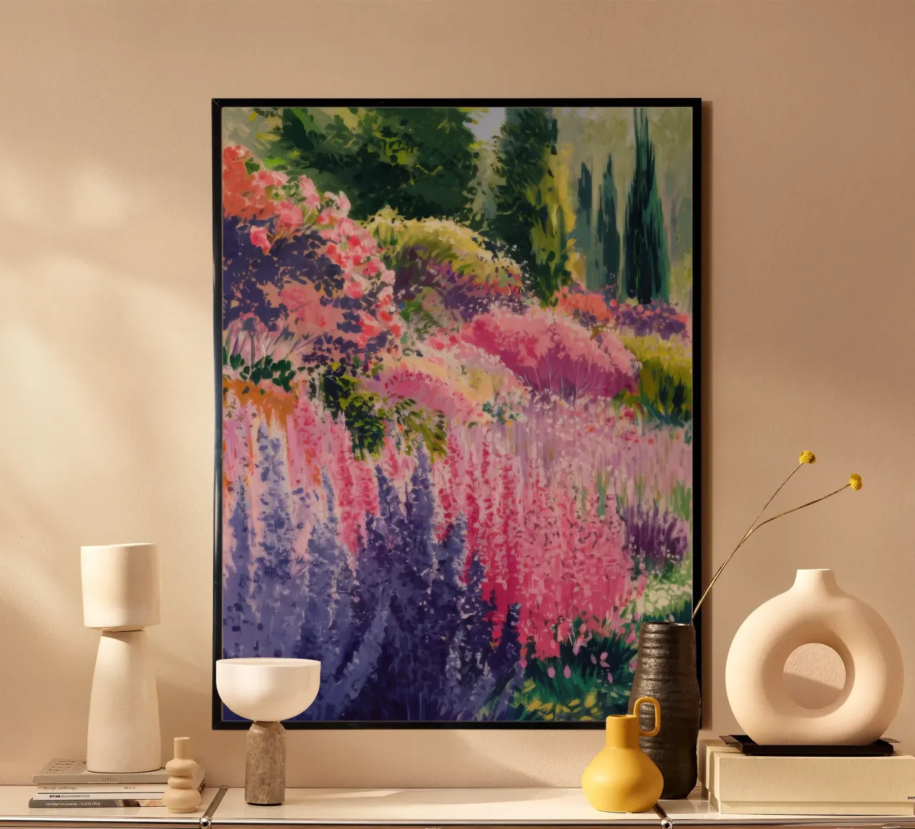 Sogno di un prato di lupini poster da Angkasa Mist