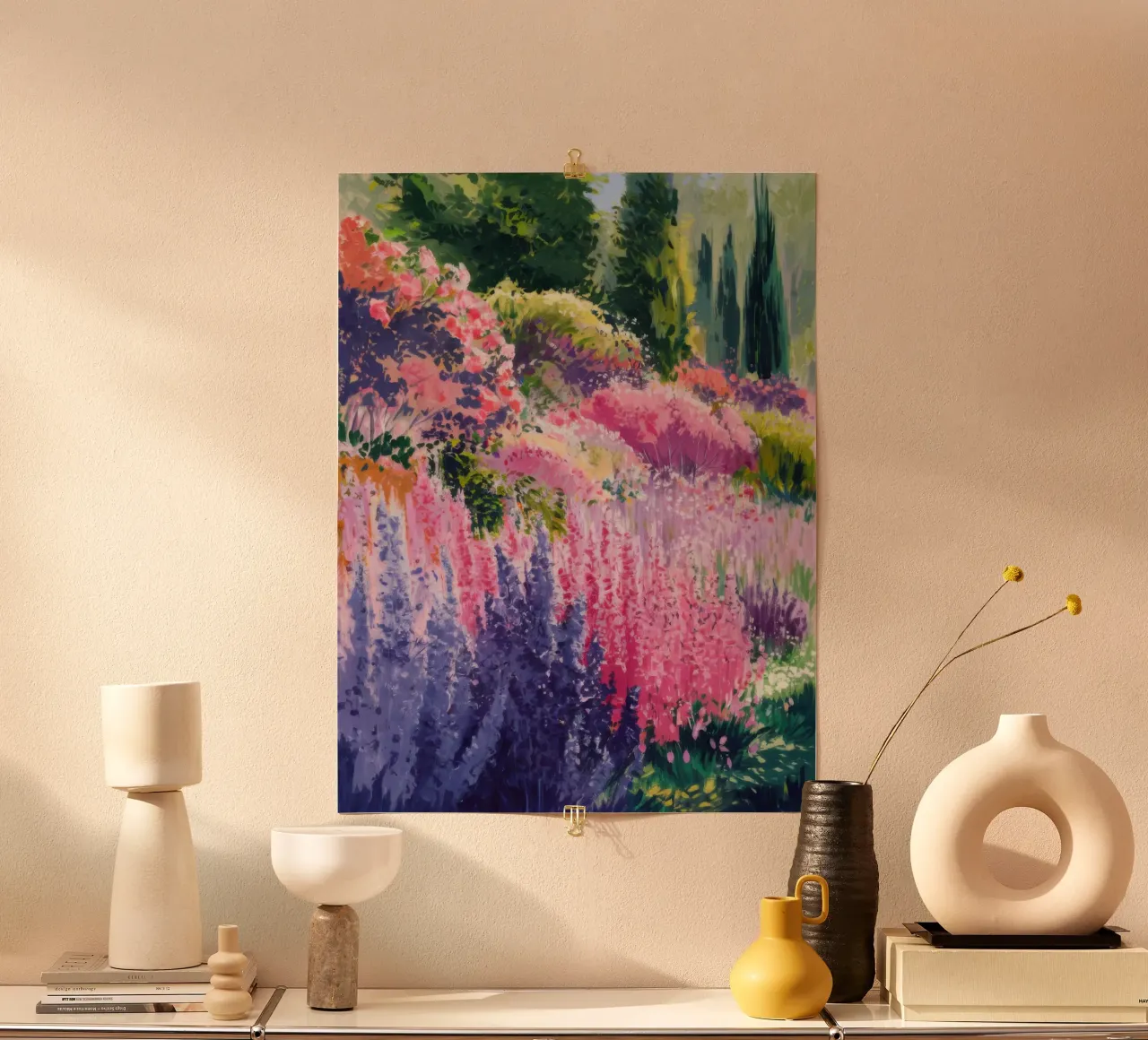 Sogno di un prato di lupini poster da Angkasa Mist
