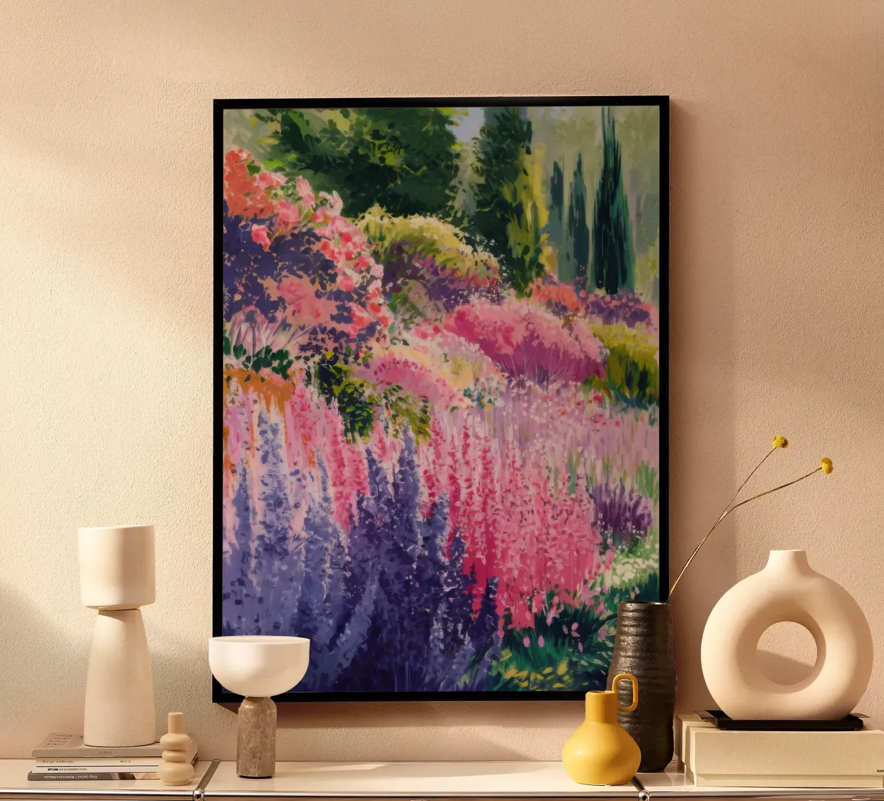 Sogno di un prato di lupini poster da Angkasa Mist