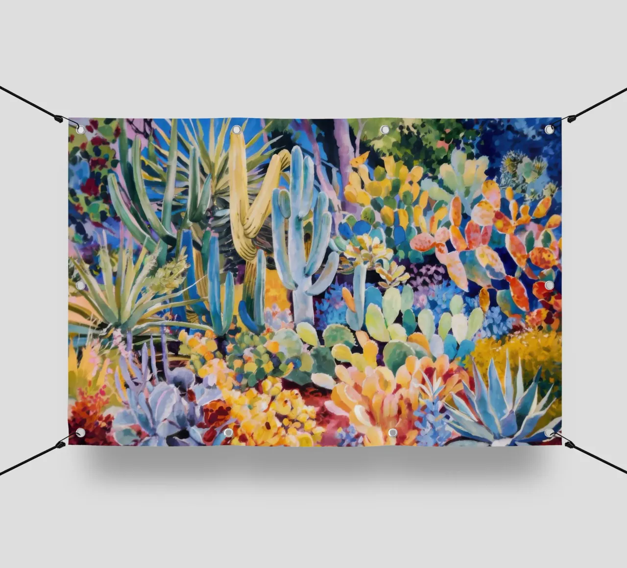 Giardino dei cactus caleidoscopio telo in pvc da Angkasa Mist